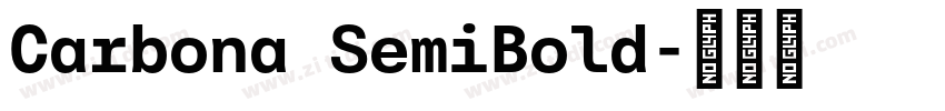Carbona SemiBold字体转换